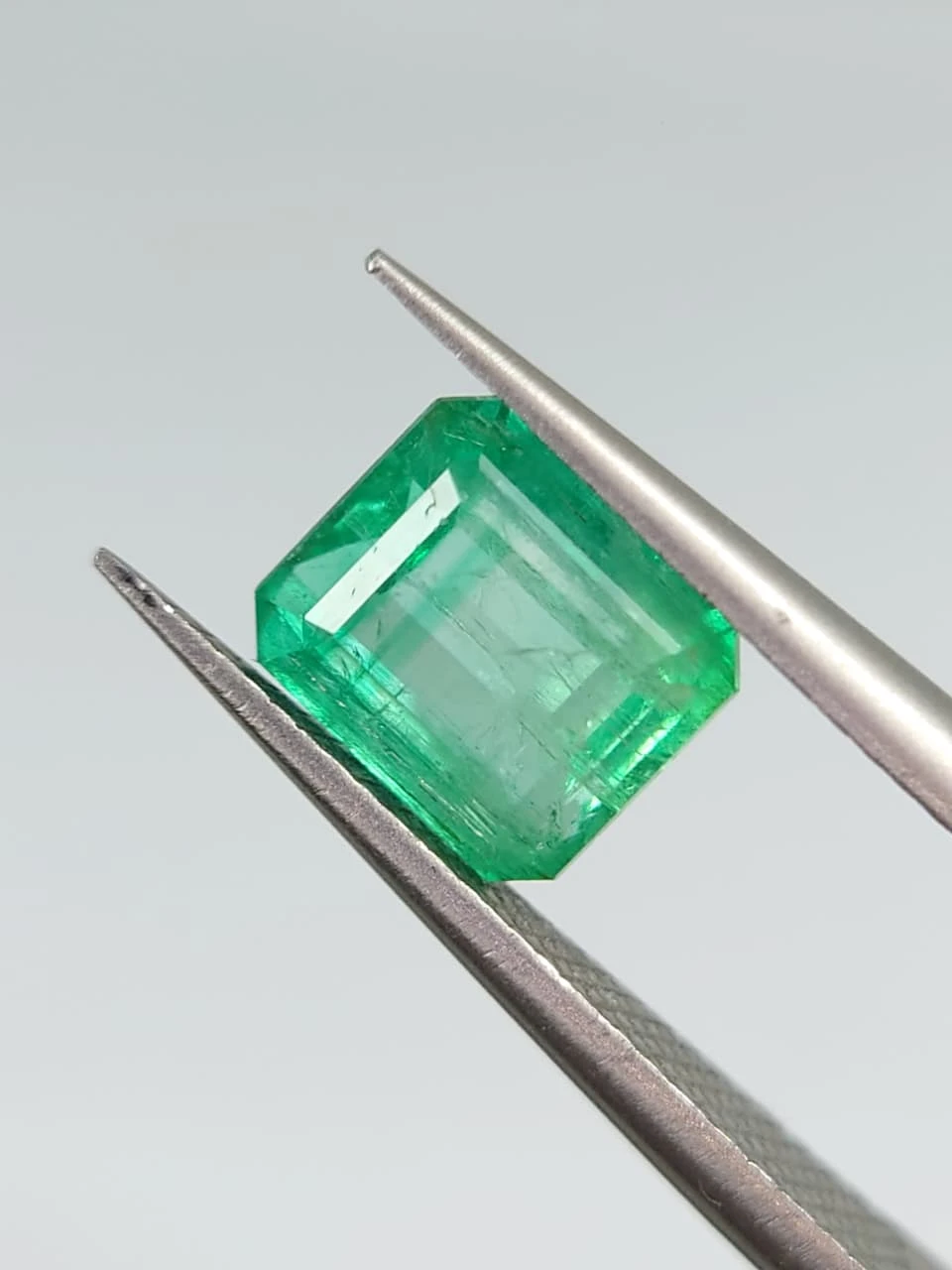1.6ct Natural Octagon Faceted Emerald from Afghanistan — view 2